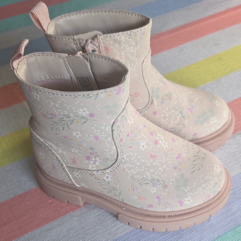 Cat & Jack Pink Glittery Boots